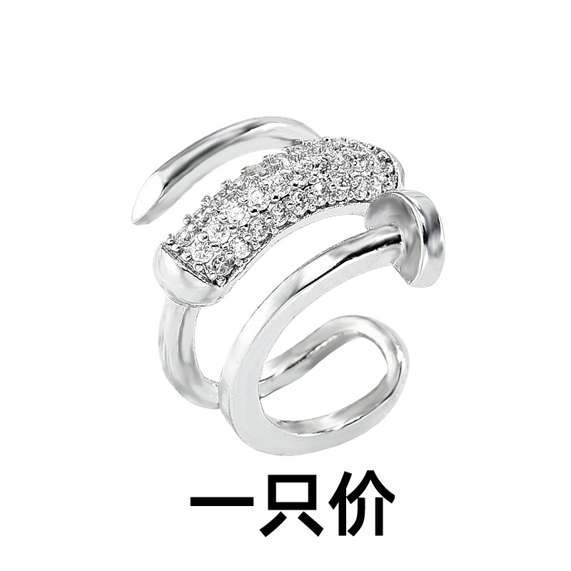 Double layer nail ear clip