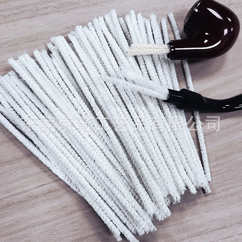 厂家直销 白色烟斗通条Pipe Cleaner烟斗配件专用棉条清洁刷软通