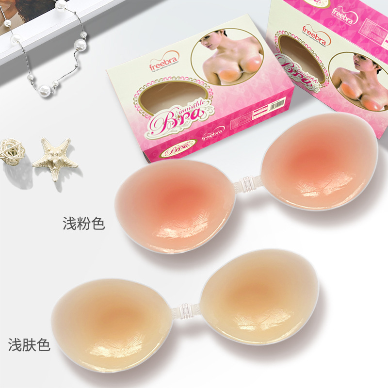 Silicone Bra Silicone Adhesive Breast Pads Invisible Strapless Double Silicone Support Thickened Bra Pad 
