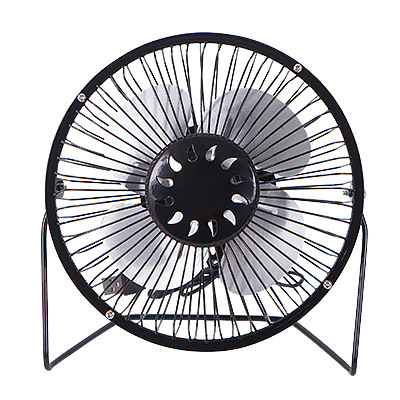6 pulgadas mini mudo ventilador USB giratorio de hierro forjado hoja de aluminio pequeño ventilador Oficina ordenador ventilador eléctrico en stock al por mayor