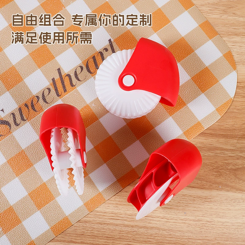 Noodle Cutter Wheel, Food-Grade ABS, Multi-Function Pastry & Pizza Roller, Wavy/Twist 2pc