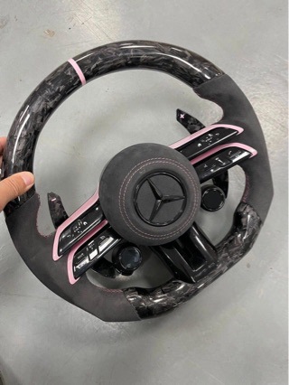 Suitable for Mercedes-Benz Dragonfly Amg Steering Wheel Abcegrsv Class Old Model Upgrade Modification New Carbon Fiber Steering Wheel