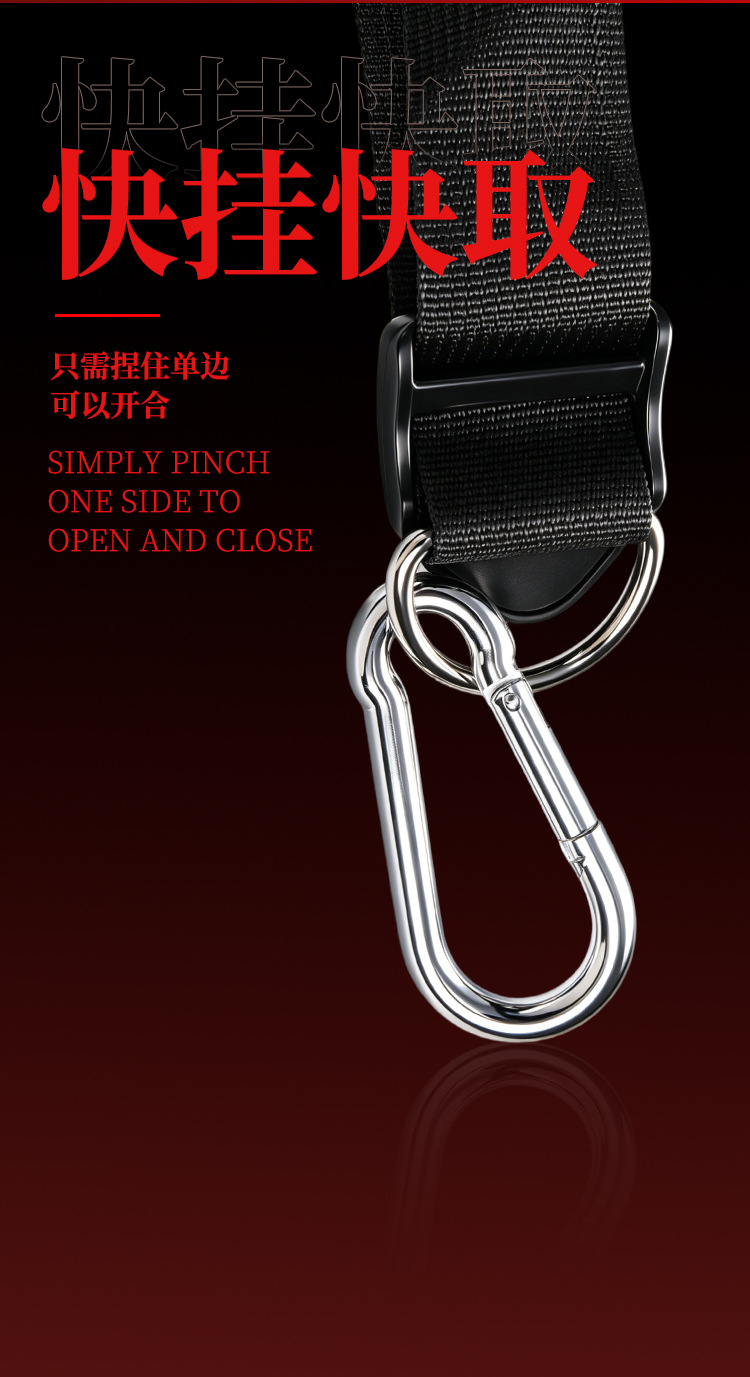 Adult Couple Swing Set with Handcuffs and Restraint Accessories, Black — detail image 11