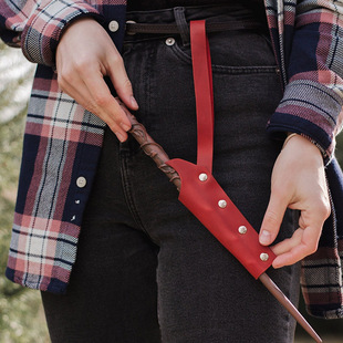 European and American Minimalist Waist Wand Leather Holster COSPLAY Party Ball Magic Wand Leather Holster Tool Waist Hanging Bracket