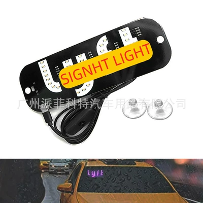 Car Led Taxi T-A-X-I License plate lamp