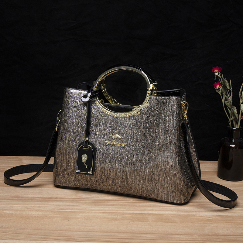 Bolso de moda transfronteriza nuevo bolso de mujer bolso de alta calidad bolso de mujer bolso de hombro canguro brillante bolso de mano