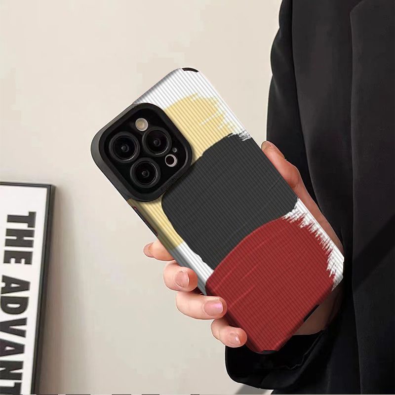 Phone Case For Iphone 11 12 13 14 15 Pro Max Lambskin Effect Cover_voghion.com