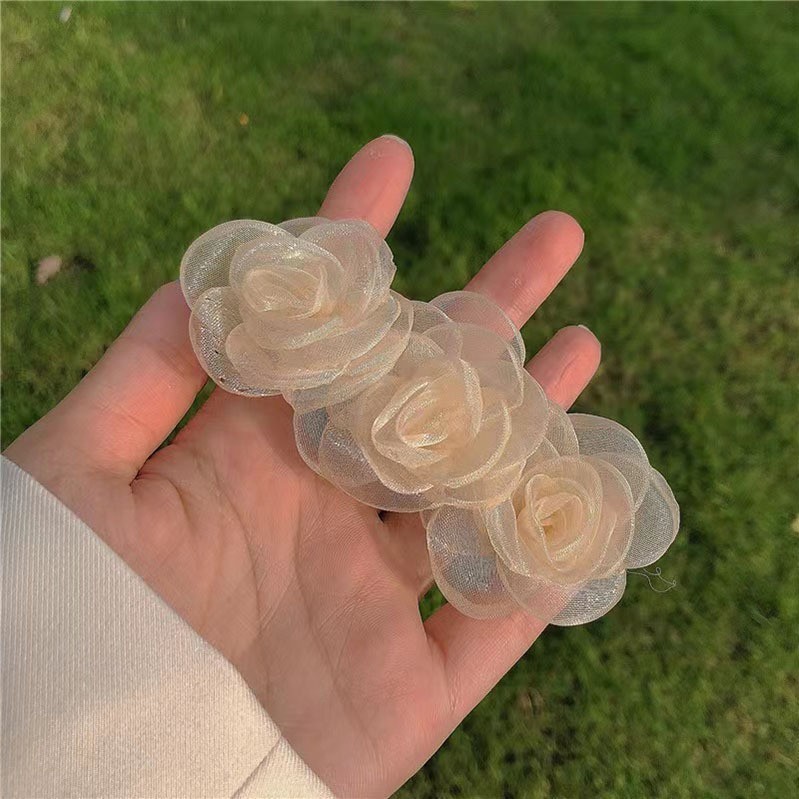 夏の花のヘアピン、サイドクリップ、耳後ろのヘアピン、女性用新作ヘアアクセサリー、造花ヘアアクセサリー、海辺のヘアアクセサリー|undefined