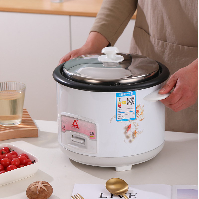 Manufacturers wholesale red triangle rice cooker 3-5L old style rice cooker thickened non-stick inner pot gift household appliances
