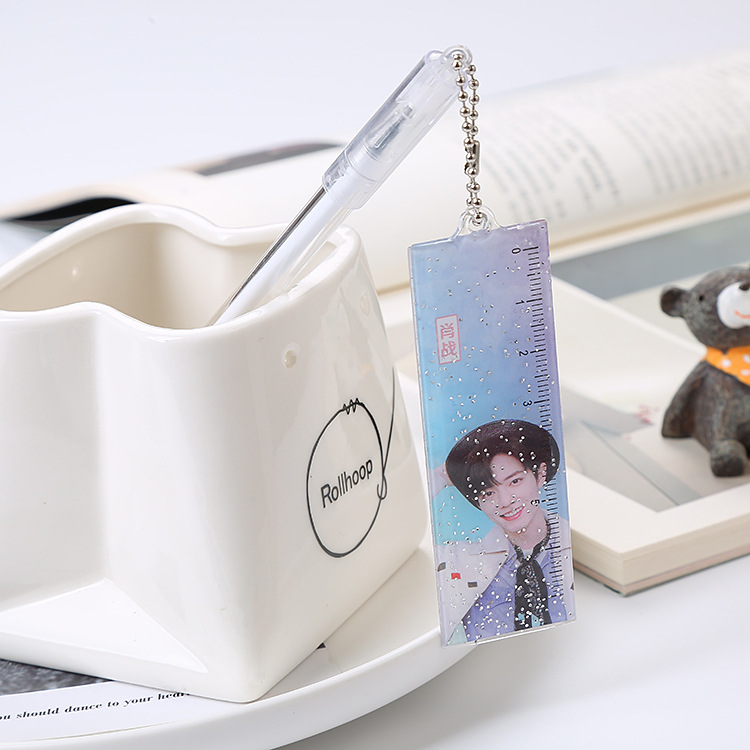 INS chica corazón colgando pluma lindo estudiante papelería colgante pluma de gel pluma de agua de cadena pluma de firma de Oficina Creativa