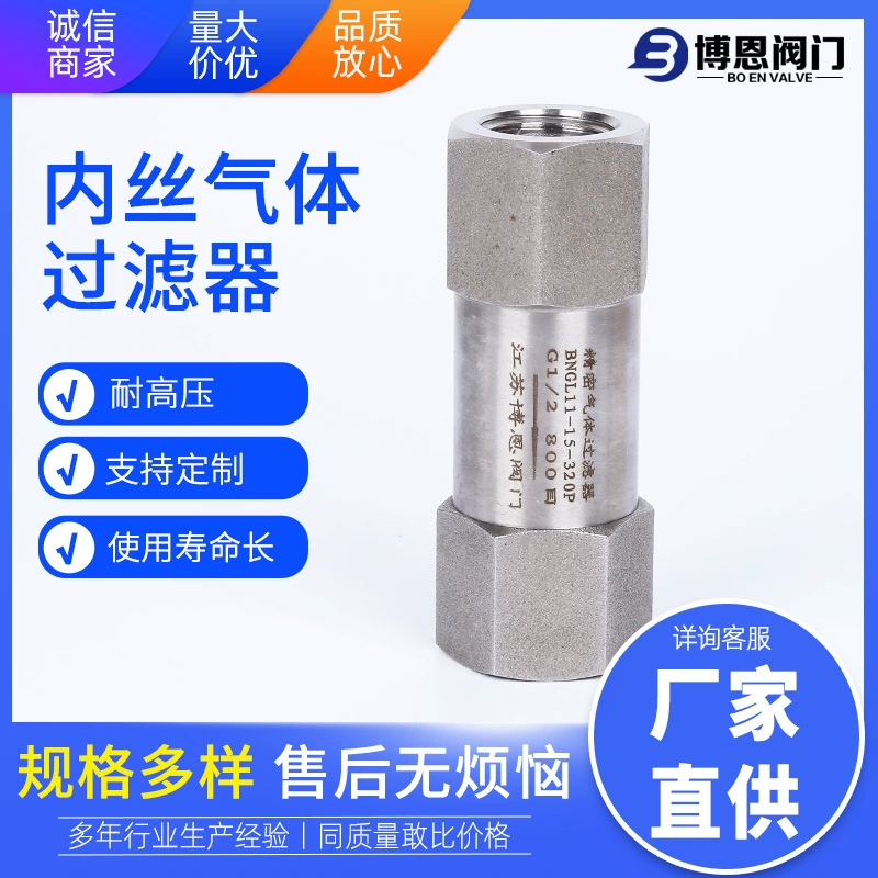 Внутренний провод газовый фильтр прямо через внутренний резьбовой фильтр высокой точности высокого давления резьбовые производители газовых фильтров