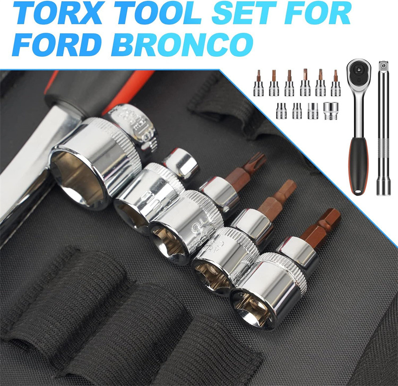 Suitable for 2021+ Leme Hard Top Spare Tire Door Removal Tool Set 12Pcs