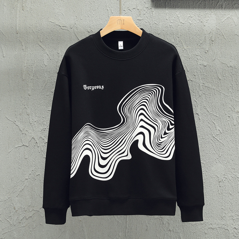 Rundhalspullover für Frühling und Herbst, neues Bottoming-Shirt, langärmeliges Oberteil, locker sitzendes Casual-Modelabel_voghion.com