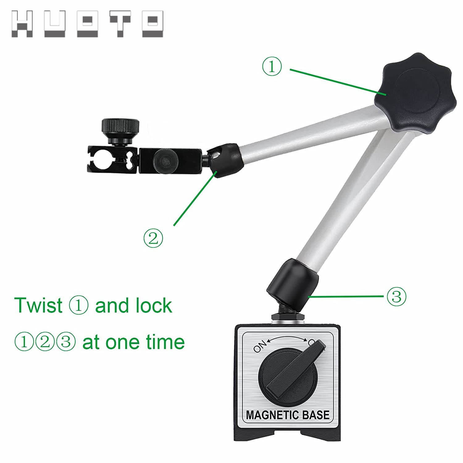 百分表磁性表座大万向表座强力校表支架万向表座强力磁力杠杆表座