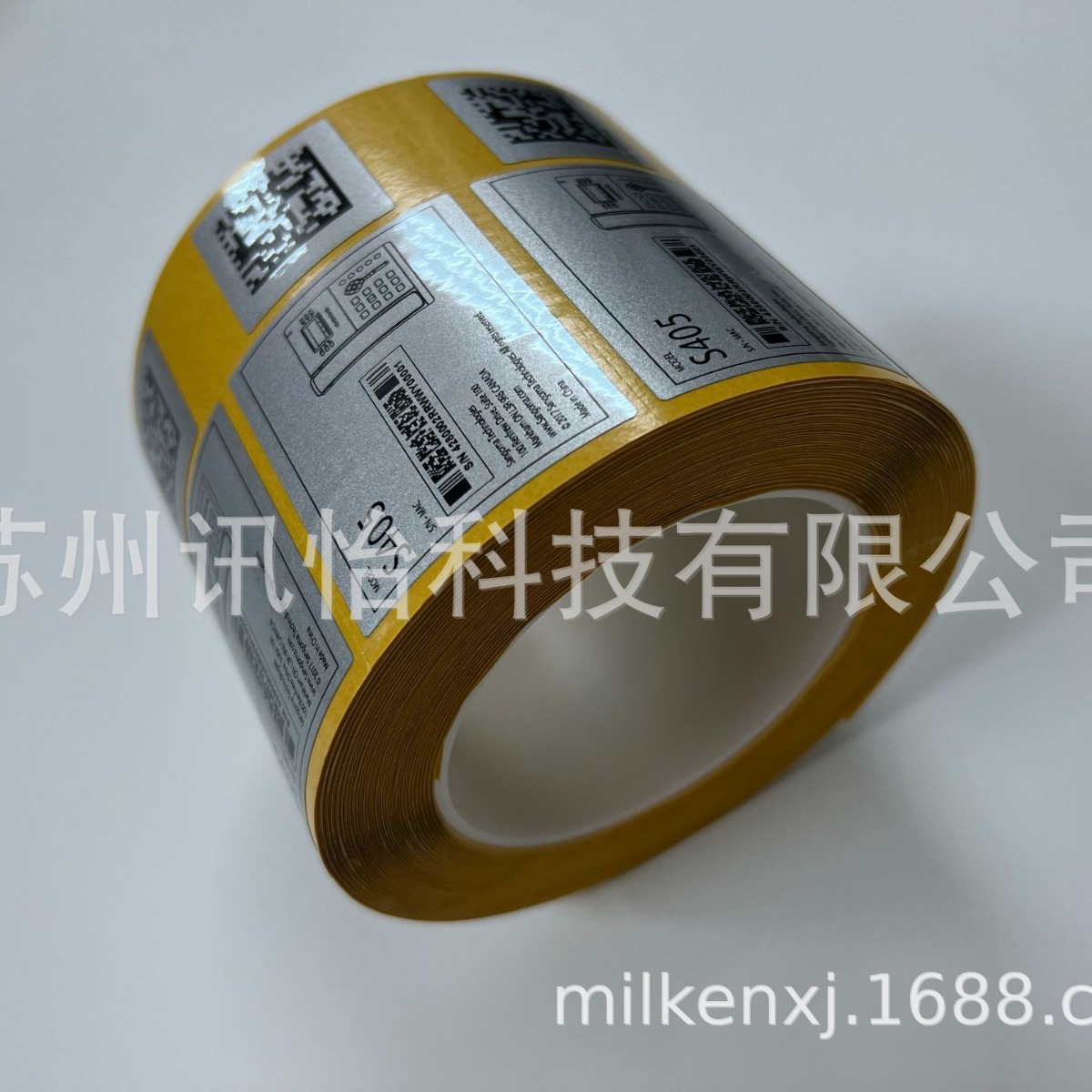 深圳LINTEC聚酯PET哑银耐久标签105*150单排R2K线POLYESTER标贴厂