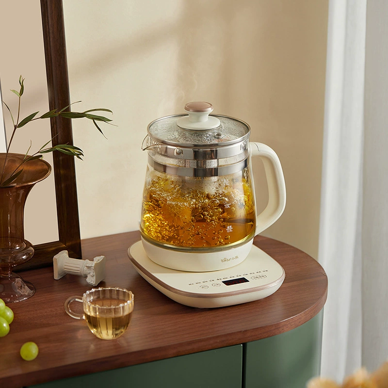 Glass multifunctional teapot for home use, with little bears, fully automatic
