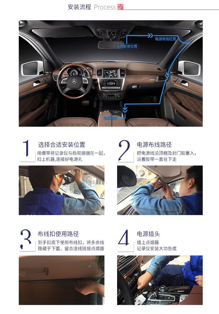 4K Quad-Channel Dash Cam with WiFi Connectivity, Infrared Night Vision, Multi-Lens Vehicle Monitoring, Gravity Sensor, and Loop Recording