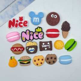 可爱食玩系列软胶配件 DIY手机壳洞洞鞋收纳盒水杯饰品装饰冰箱贴