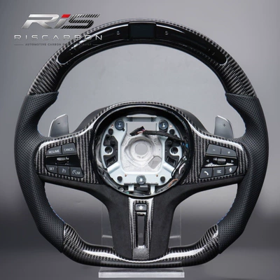 Suitable for Bmw g Carbon Fiber Led Heated Steering Wheel X3X5G20G30G05G01G22G11G02G06 (Steering wheel) - g-series-carbon-fiber-with-heating-led-assembly