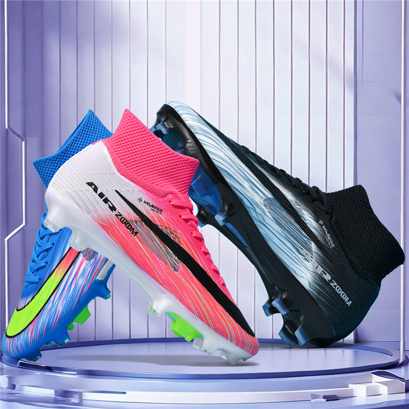 Zapatos de Fútbol de Caña Alta Modelo 17 de KPU Transpirable para Césped
