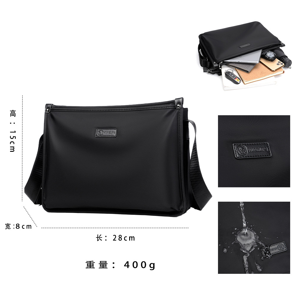 Solo bolso de hombro de los hombres nueva moda simple negocio mochila casual documento bolsa de mensajero multifuncional mochila impermeable estilo coreano