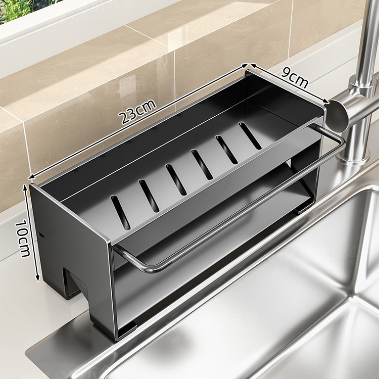 두꺼운 초대형 우아한 검은 테이블 배수 바구니-막대 공장 노출 * 습식 및 건조 분리 배수 방지 박테리아