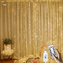 1pc led Copper String Light 9.84ft led Curtain Light300leds
