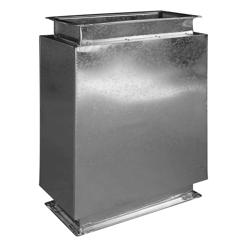 Глушитель оцинкованный воздуховодный глушитель микропористая пластина статический давление коробка глушитель статический давление коробка вентилятор воздуховод дымоудаление выход