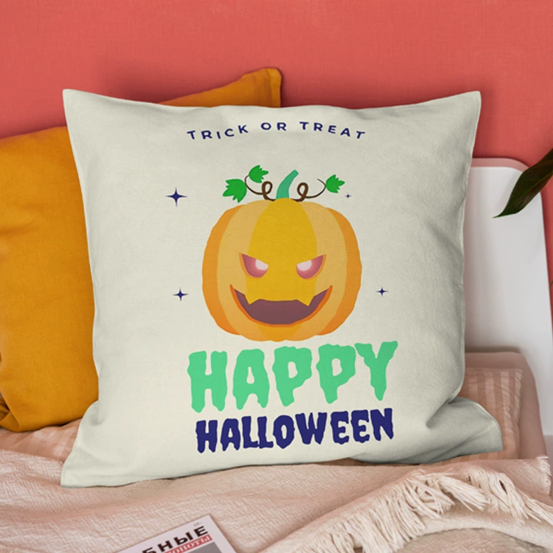Мультяшная подушка, наволочка для кровати, хэллоуин, Amazon, (переезд через границу)