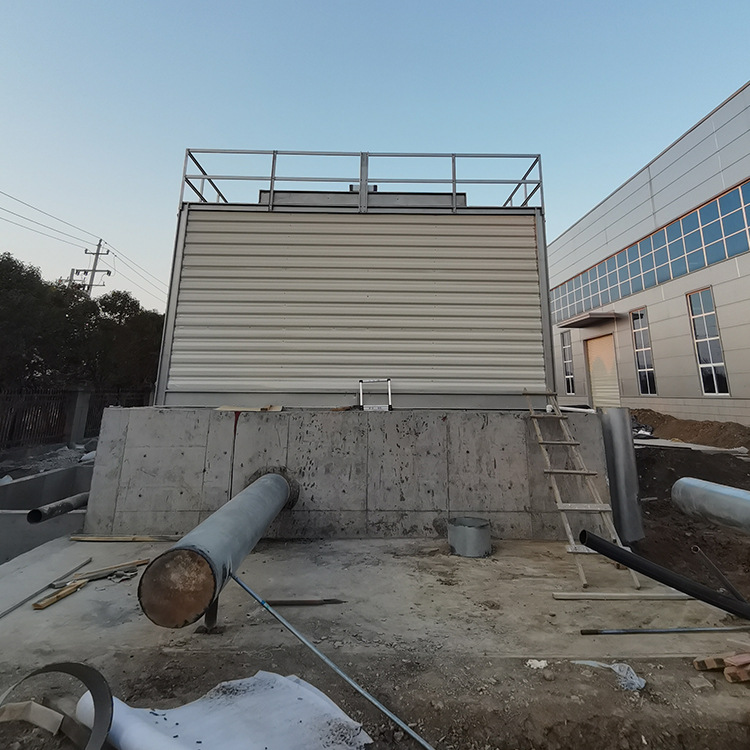 河南新乡利菲尔特LYT-100L热力管网供热系统方形钣金逆流冷却塔