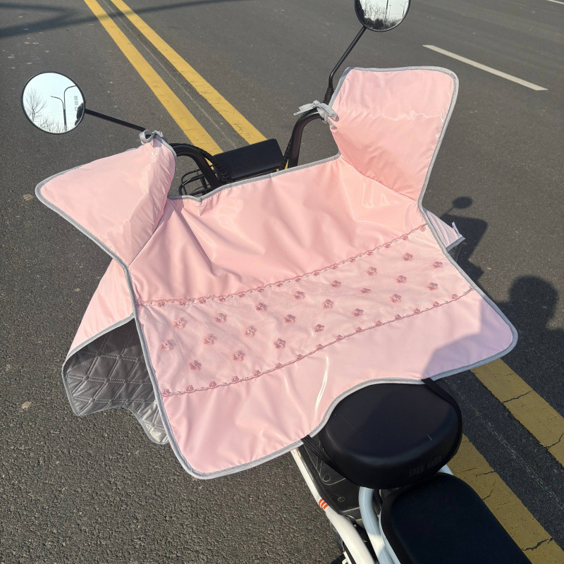 핑크 레이스 자수 + 포켓 + 홀터 로프 - 새로운 스타일: 다운 재킷 방수 원단 공장 직접 판매