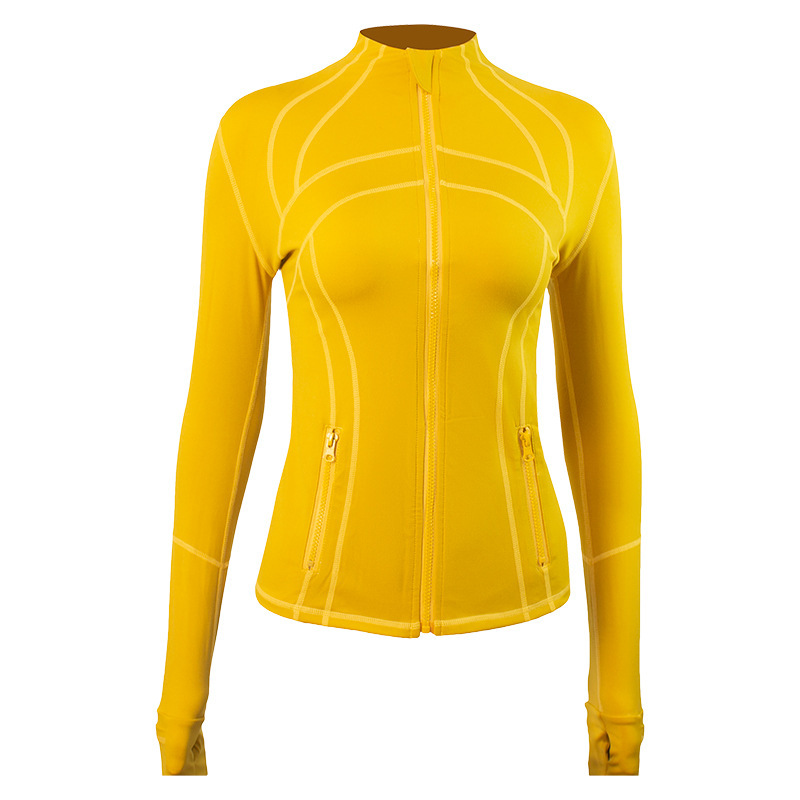 364g Weight Nylon Fabric Type Standing Collar Neckline Lines Pattern Women's Gender Sports Style Women's Sports Lines Nylon Standing Collar Active Tops 13