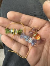 琉璃小糖果摆件 结婚仿真玻璃 圣诞糖果卡通儿童新年彩色装饰新年