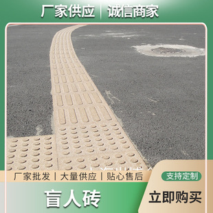 Rubber sidewalk blind brick concrete pavement brick blind spot brick imitation stone brick tips stop brick blind brick