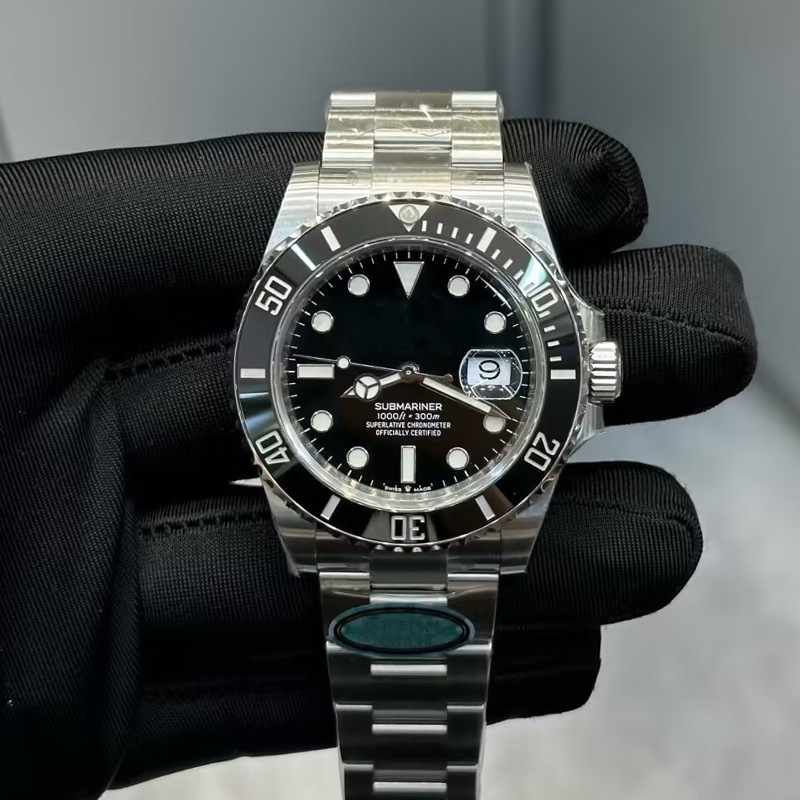 Popular factory direct sale black Submariner watch for men, fully automatic mechanical watch, waterproof ceramic green Submariner with date display Popular factory direct sale black Submariner watch for men, fully automatic mechanical watch, waterproof ceramic green Submariner with date display