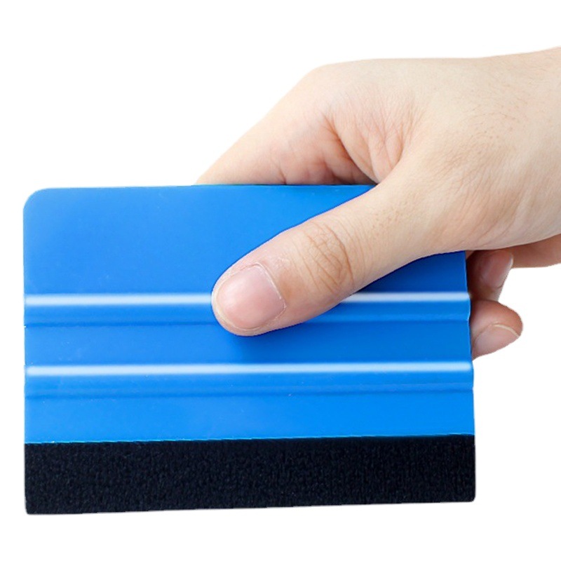 Película pequeño raspador de publicidad raspador de agua raspador de belleza costura película raspador de pared resistente a los arañazos pegatina raspador cuadrado