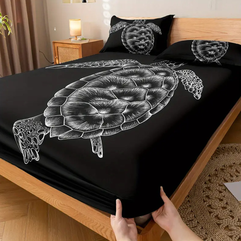 TEMU / JIT nuevo producto transfronterizo tortuga negra pro piel abrasiva cama de cama de cama