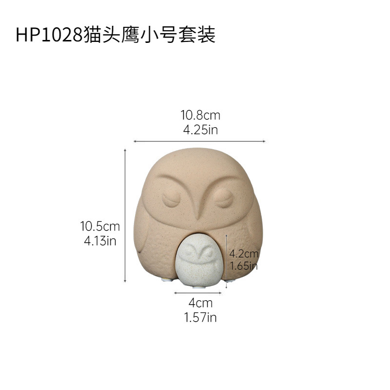 Cerámica americana adornos creativos de búho escritorio sala de estar gabinete de vino TV muebles de porche decoraciones creativas para el hogar