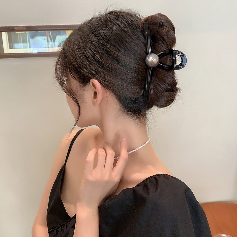 Pinza tiburón cabello estilo coreano elegante resistente gran sujeción​ image 179