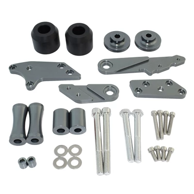 anti-drop block engine anti-drop – Motorcycle frame - titanium-color