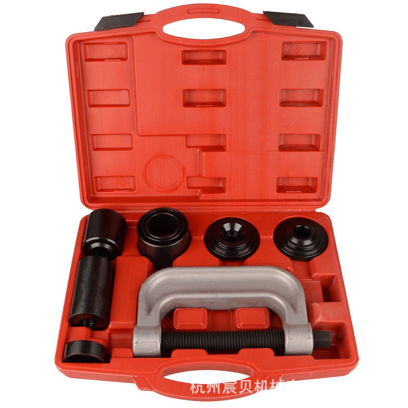 Tirador de cabeza de bola tipo C de 9 piezas, extractor de cabeza de bola de brazo oscilante de automóvil completo, extractor de junta cruzada universal