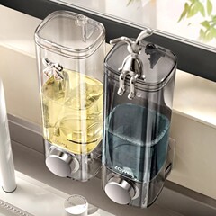 新款厨房洗洁精压取器挂墙无痕粘胶水槽用皂液器家用洗手液按压器