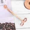 Rose gold extinguishing candle cut