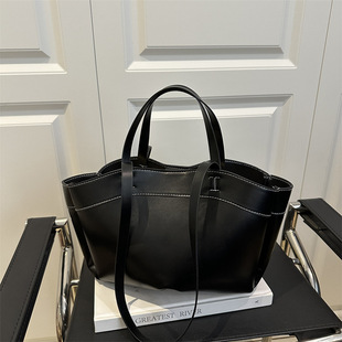 Women's Shoulder Handheld Tote Bag 2025 Summer New Fashion Large Capacity Brown Commuter Bag Shopping Bag