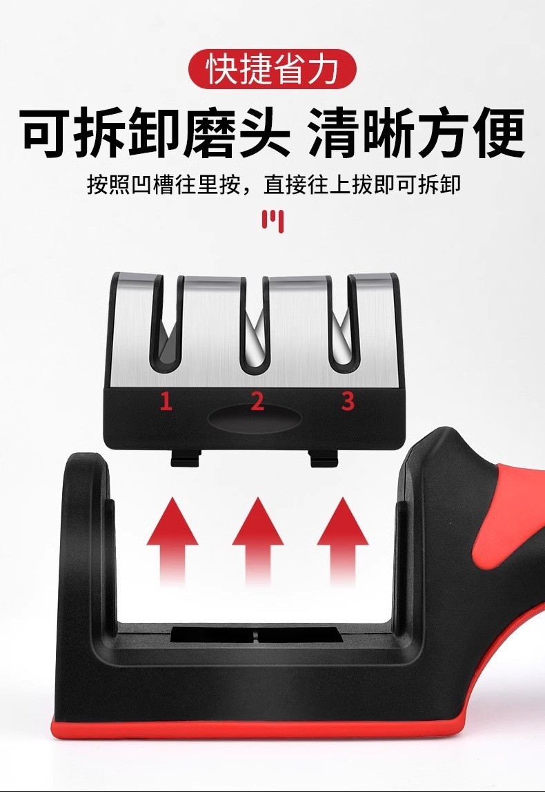 Stainless Steel Knife Sharpener Whetstone with Base Fixed Angle Kitchen Scissors Portable specifications