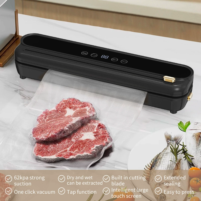 Полностью автоматическая вакуумная упаковочная машина для продуктов, коммерческая, маленькая, двухфункциональная, бытовая, пластиковая упаковочная машина для свежей упаковки