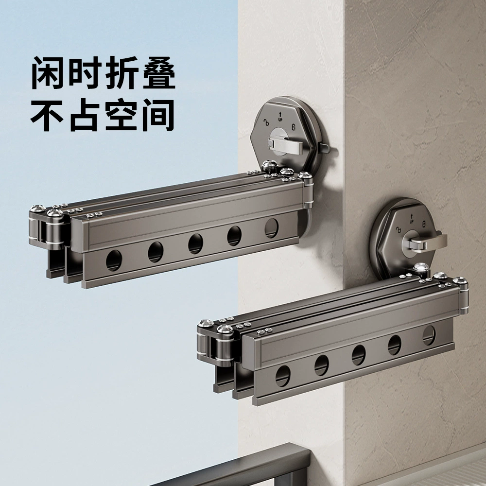 Присоска балконная складная вешалка для одежды без перфорации