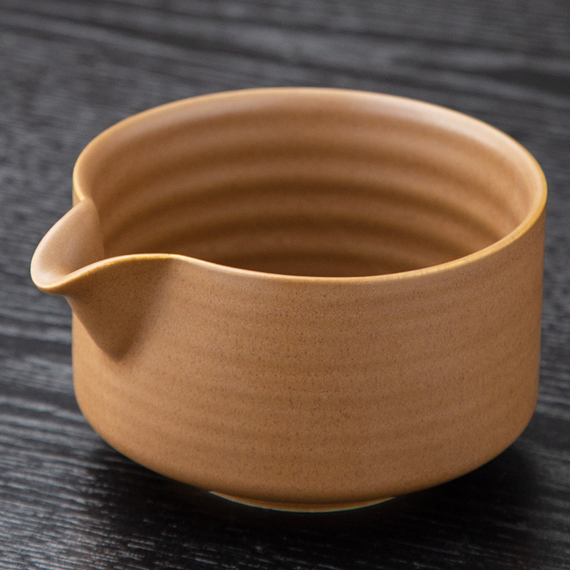 Juego de cuatro piezas de ceremonia del té de matcha, jaula de té de Baiben, tazón de té de pie, juego completo de combinación japonesa, té de punto, accesorios de jaula de té