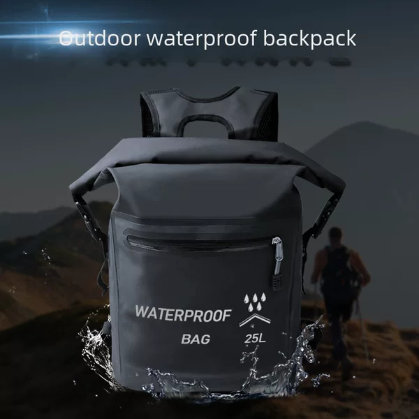 Outdoor Waterproof and Rainproof Swimming, River Rafting and Snorkeling Beach Bag Mountaineering Backpack Convenient Pvc Waterproof Shoulders