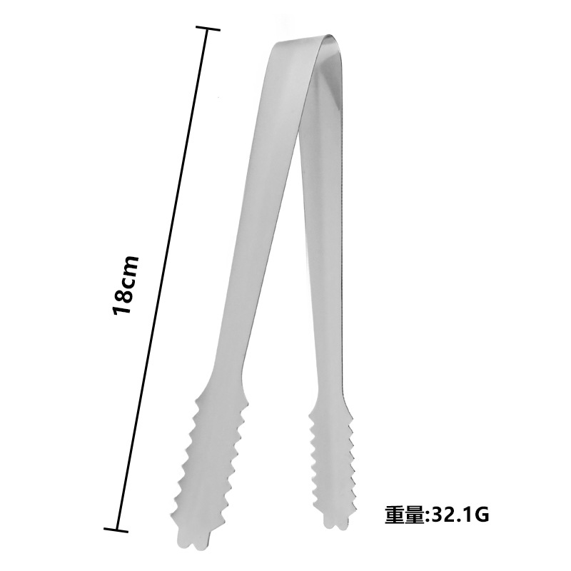 Clip de hielo de acero inoxidable transfronterizo, clip de hielo antideslizante de alto valor facial, clip de caramelo casero, clip de barbacoa, clip de hielo de acero inoxidable